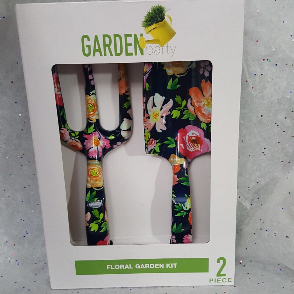 COPY - Garden Kit Spade Hand Rake Floral
